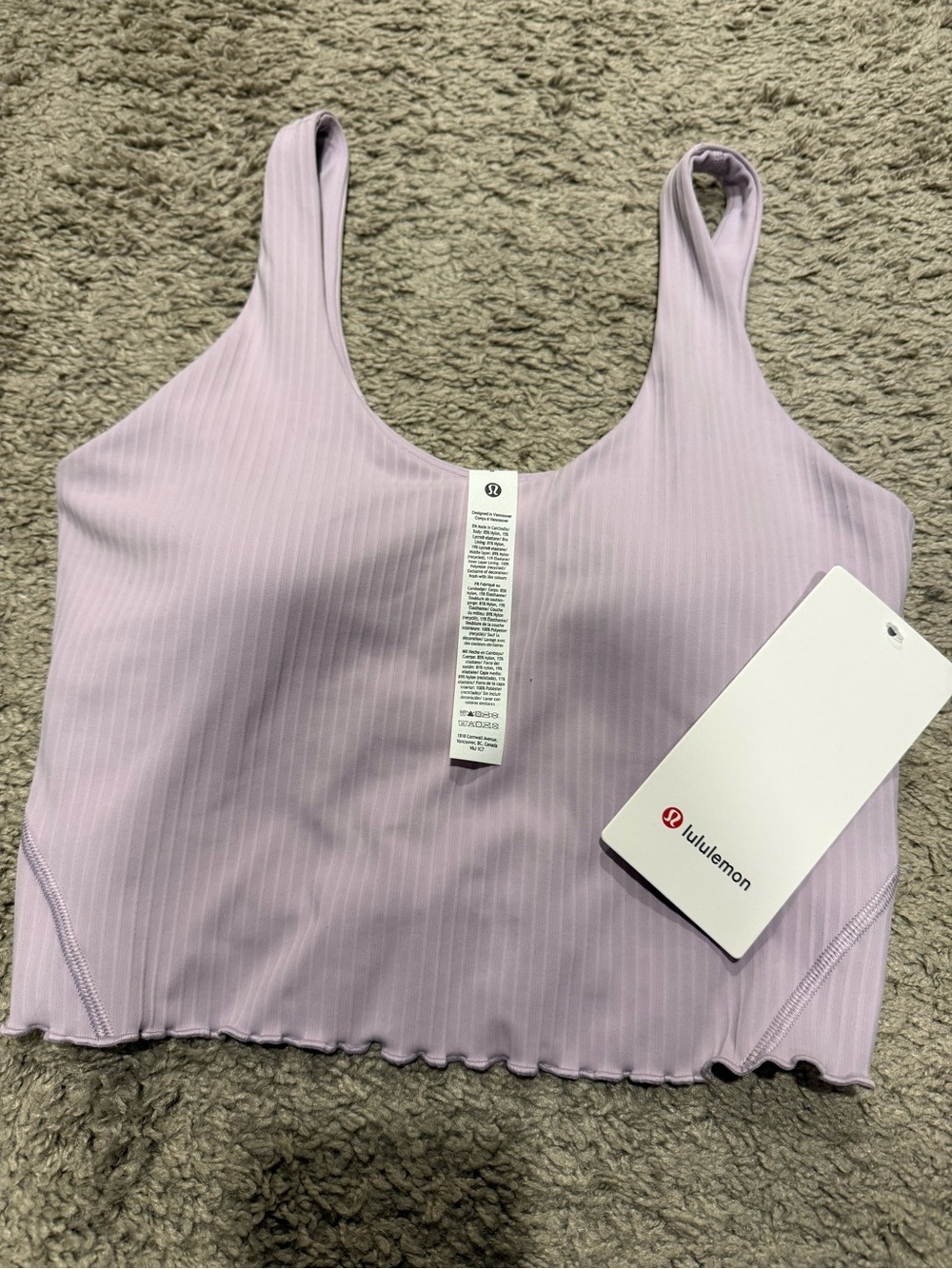 lululemon Align Lettuce-Hem Tank B/C
